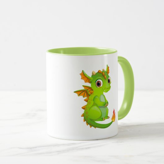 Mug Dragon Imaginaire mignon (Devant droit)