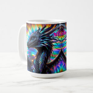 Mug Dragon Iridescendant avec un Arrière - plan dynami