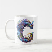Mug Dragon mystique - Lettre C (Gauche)