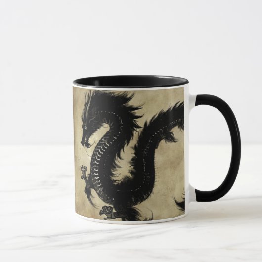 Mug Dragon noir (Droite)