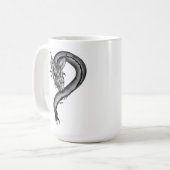 Mug Dragon noir et blanc (Devant gauche)