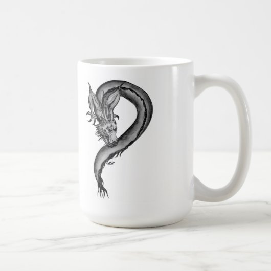 Mug Dragon noir et blanc (Droite)
