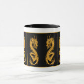 Mug Dragon oriental d'or 02 (Centre)