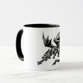 Mug Dragón poligonal (Devant gauche)