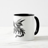 Mug Dragón poligonal (Devant droit)
