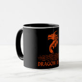 Mug Dragon Rider Cool Imaginaire tendance Typographie  (Devant gauche)