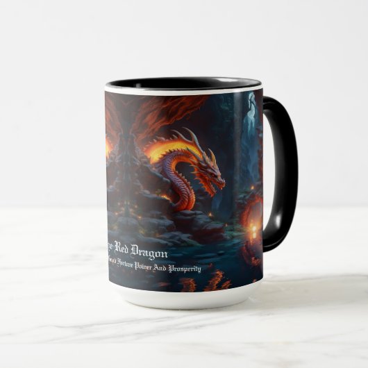 Mug Dragon rouge (Devant droit)