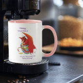 Mug Dragon rouge aux oeufs de Pâques