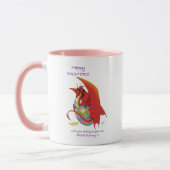 Mug Dragon rouge aux oeufs de Pâques (Gauche)