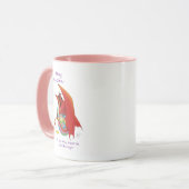 Mug Dragon rouge aux oeufs de Pâques (Devant gauche)