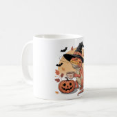 Mug Dragon rouge Halloween Witch Art (Devant gauche)
