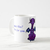 Mug Dragon, se sentant bleu ? (Devant gauche)