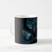 Mug Dragon sombre et médiéval (Devant gauche)