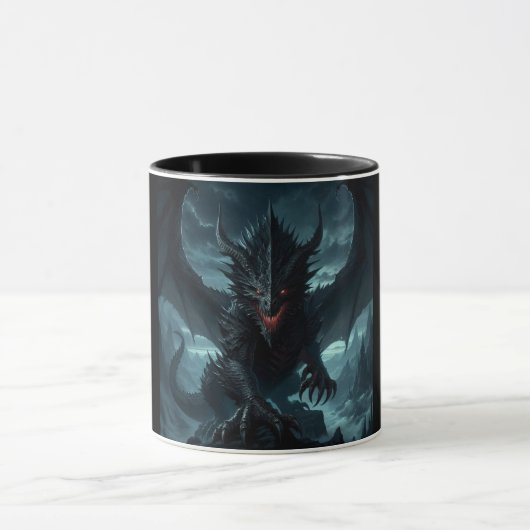 Mug Dragon sombre et médiéval (Centre)