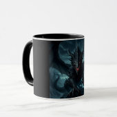 Mug Dragon sombre et médiéval (Devant gauche)