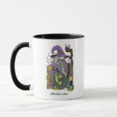 Mug Dragon Sorcier Celtique Fantastique Violet (Gauche)