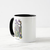 Mug Dragon Sorcier Celtique Fantastique Violet (Devant gauche)