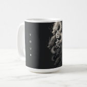 Mug dragon texte personnalisé (Devant gauche)
