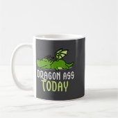Mug Dragon Today _ Dragging _ Lazy _ Funny Novelty _ G (Gauche)