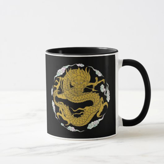 Mug Dragon traditionnel d'or (Droite)