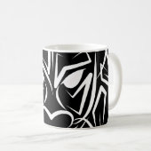 Mug Dragon tribal noir et blanc (Devant droit)
