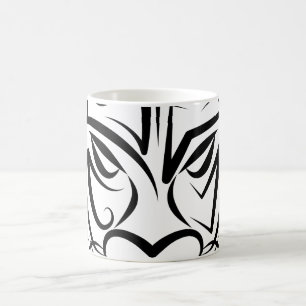 Mug Dragon tribal noir et blanc