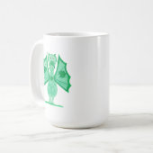 Mug Dragon Vert Avec Trèfles (Devant gauche)