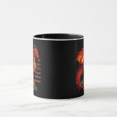 Mug Dragon vert rouge, l'esprit peut résider en tout (Centre)