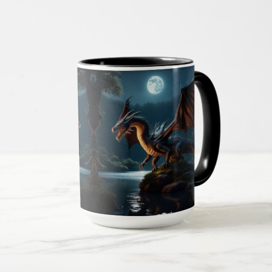 Mug Dragon Winged : (Devant droit)