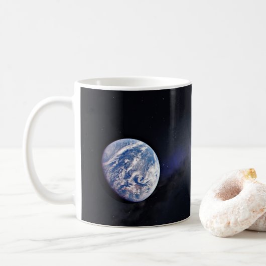 Mug Dragon Xl Spacecraft Avec Planète Terre À Distance (Avec donut)