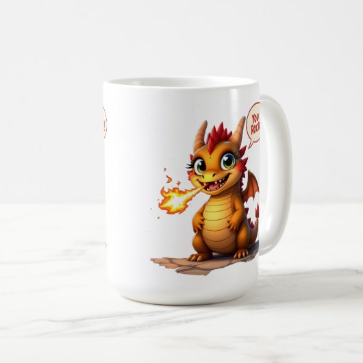 Mug Dragon You Rock (Devant droit)