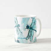 Mug Dragonflies élégantes : Aquarelle (Devant droit)