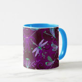 Mug Dragonflies Purple Dreams Combo 11oz (Devant droit)