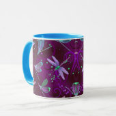 Mug Dragonflies Purple Dreams Combo 11oz (Devant gauche)