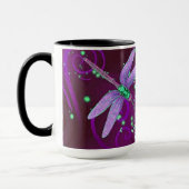Mug Dragonflies Purple Dreams Combo 15oz (Gauche)