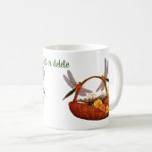 Mug Dragonflies Sur Le Panier De Fleurs Personnalisé (Devant droit)