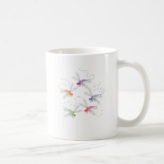 Mug Dragonflies Whimsical Cartoon Art