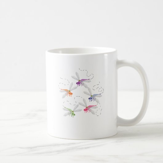 Mug Dragonflies Whimsical Cartoon Art (Droite)