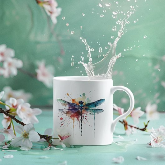 Mug Dragonfly à l'aquarelle