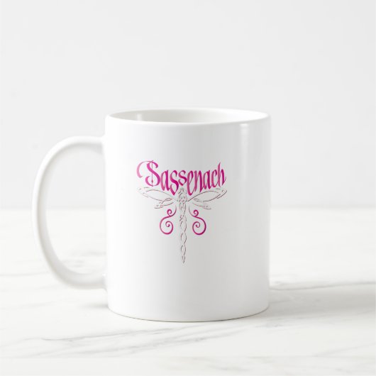 Mug Dragonfly Celtic Pink  (Gauche)