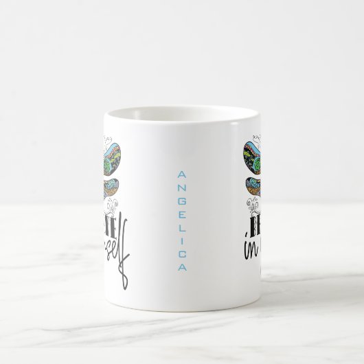 Mug Dragonfly Croyez en vous encourageant mots (Centre)