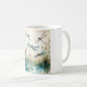Mug Dragonfly Dance REF201 - Watercolor (Devant droit)