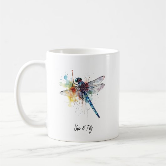 Mug Dragonfly Dreamscape, custom (Gauche)