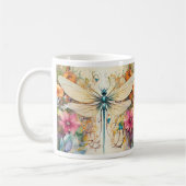 Mug Dragonfly Et Fleurs sauvages (Gauche)