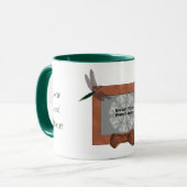 Mug Dragonfly Frame Personalized Wedding Photo (Devant gauche)