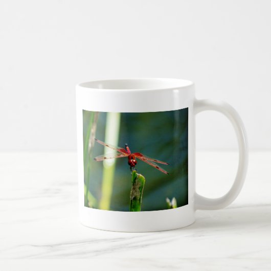 Mug Dragonfly frontale rouge et noire (Droite)
