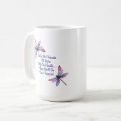 Mug Dragonfly gift Let's Be Friends Old Senile funny (Devant gauche)