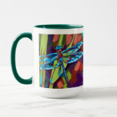 Mug Dragonfly Painting - Gift for Insect Lovers (Gauche)