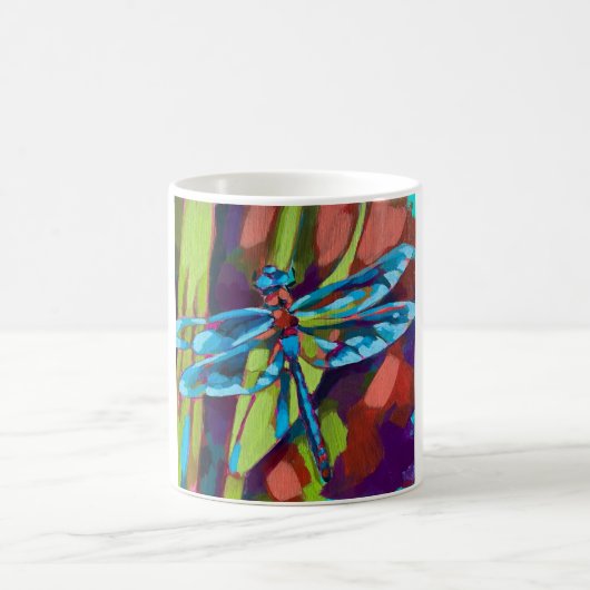 Mug Dragonfly Painting - Gift for Insect Lovers (Centre)
