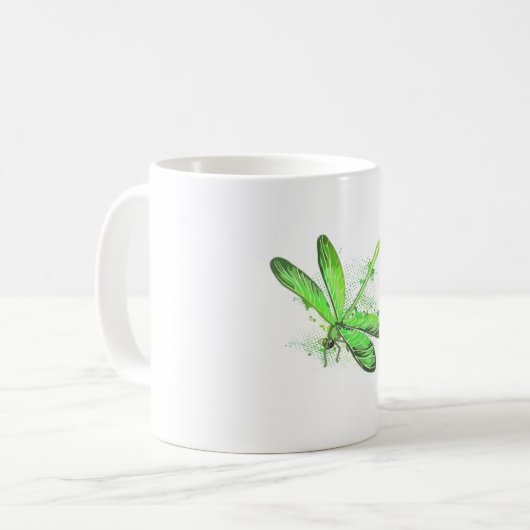 Mug Dragonfly vert (Devant gauche)